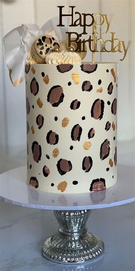 birthday cake leopard print